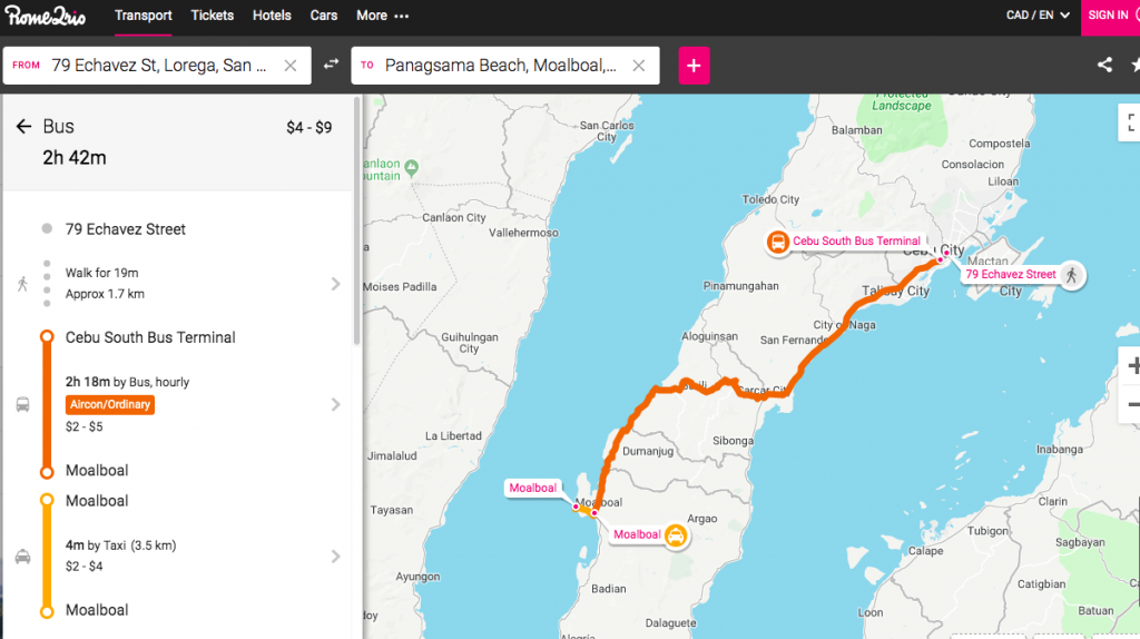 spellbound travels cebu city to moalboal